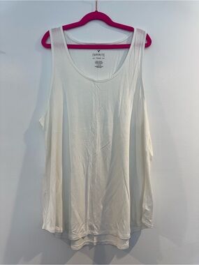 American Eagle Outfitters White Scoop Neck Tank Top